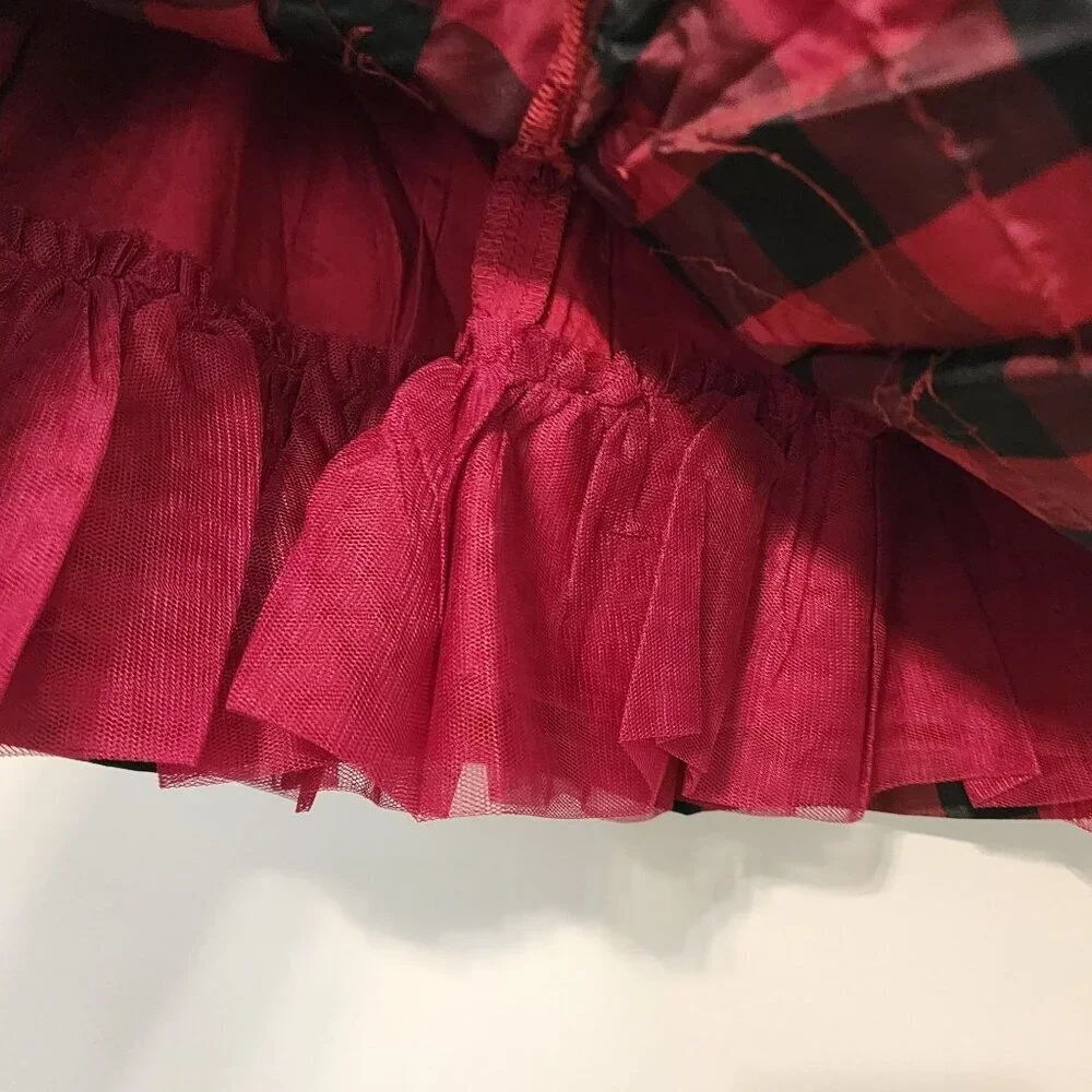New Baby Gap holiday dress with bloomers sz 6-12 m red plaid Christmas